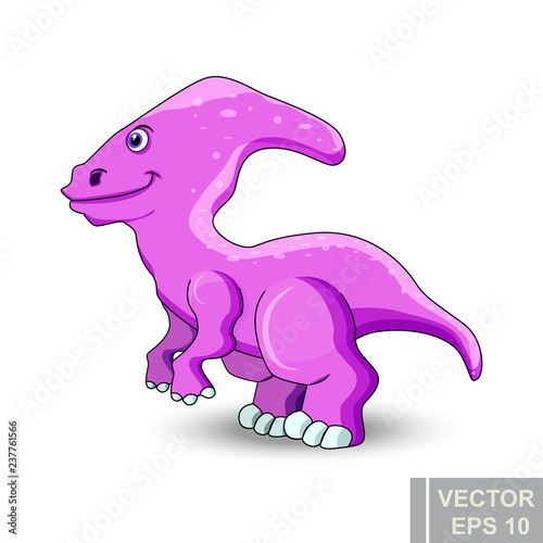 Dinosaur. cartoon style. Prehistoric. Bright. Children s. For your design.