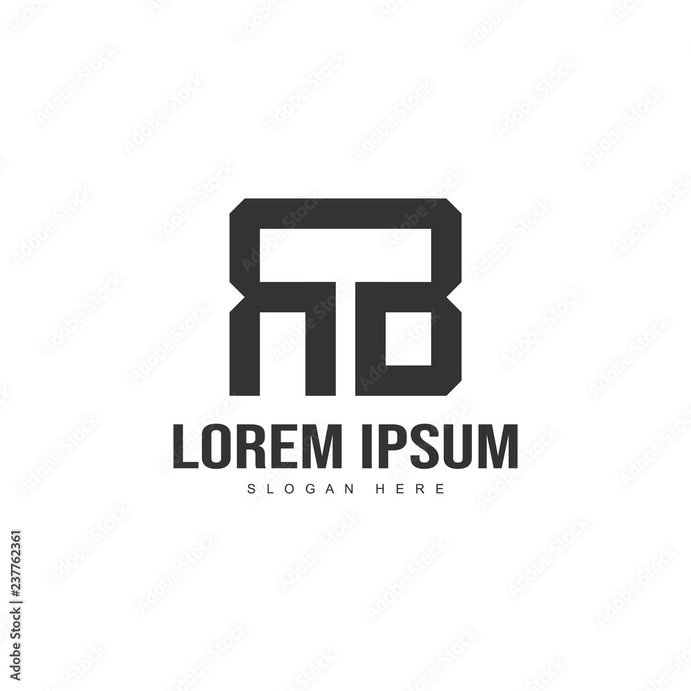 Initial letter logo template. Minimalist letter logo - obrazy, fototapety, plakaty 