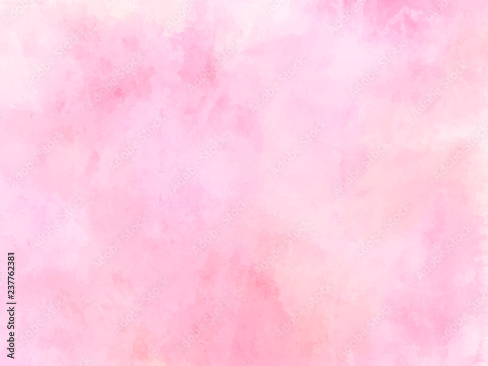 Colorful abstract vector background. Soft  pink watercolor stain