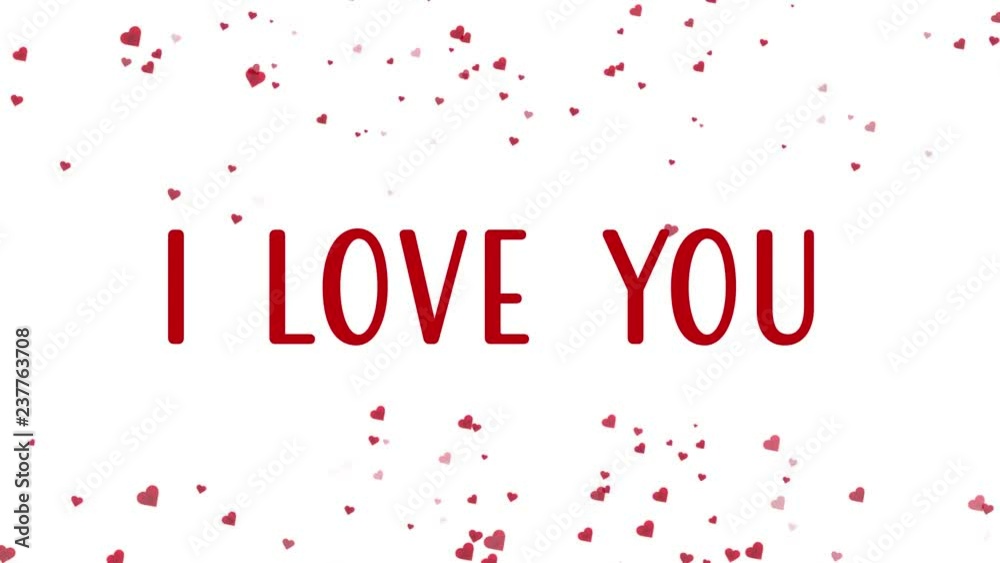 I love you Banner. Happy Valentine's Day animation. Floating red hearts. I love you Banner. Happy Valentine's Day animation. Floating red hearts.
