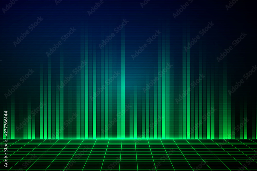Abstract green equalizer background
