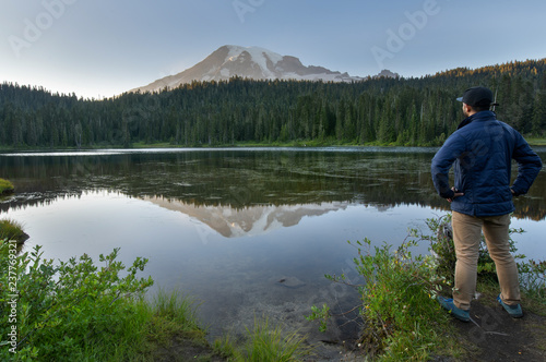 Reflection Lakes in Mount Rainier National Park