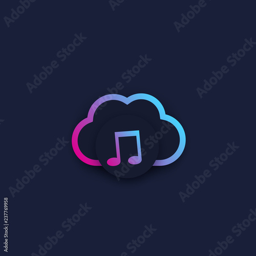 music streaming service, vector