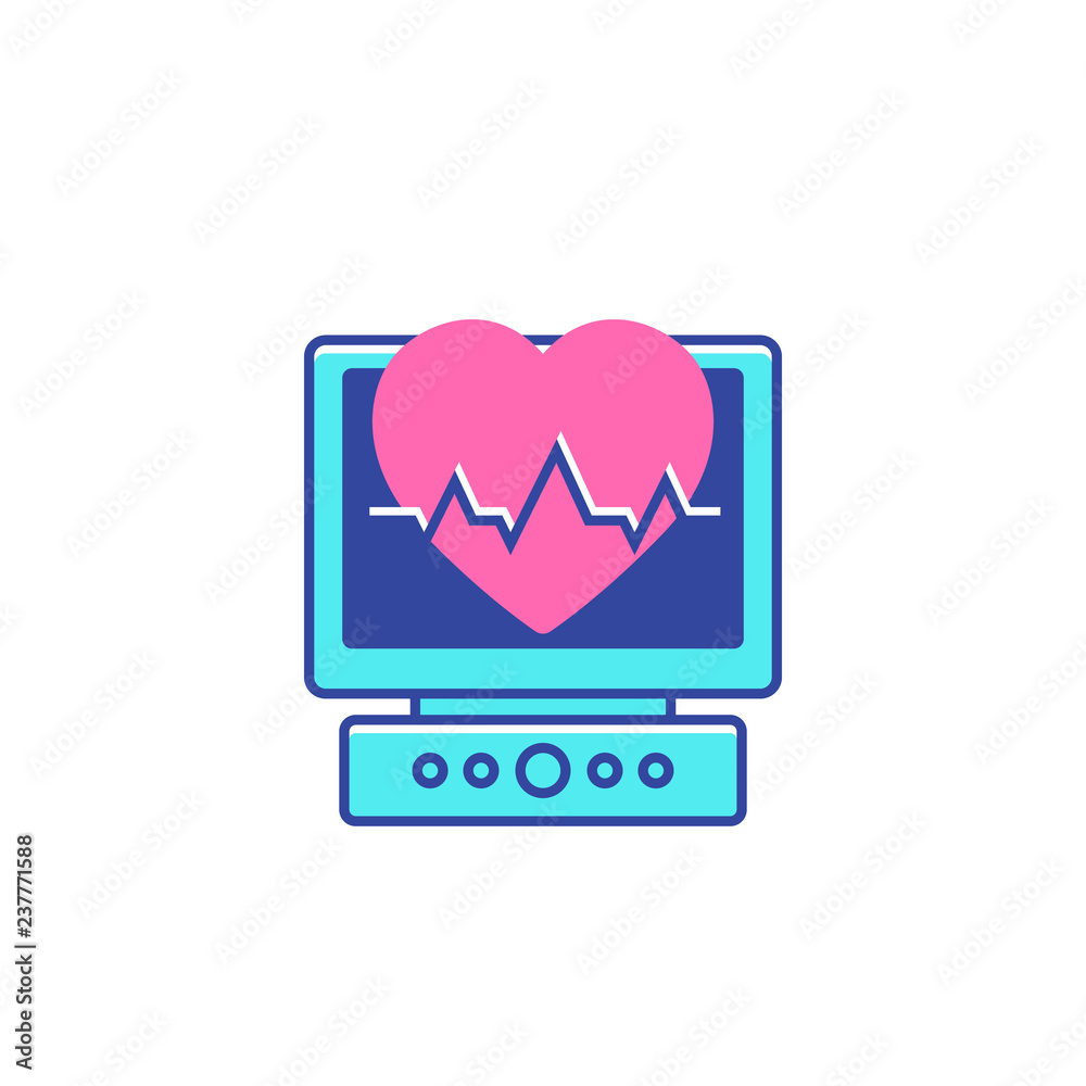 ecg, electrocardiogram icon, vector ecg, electrocardiogram icon, vector