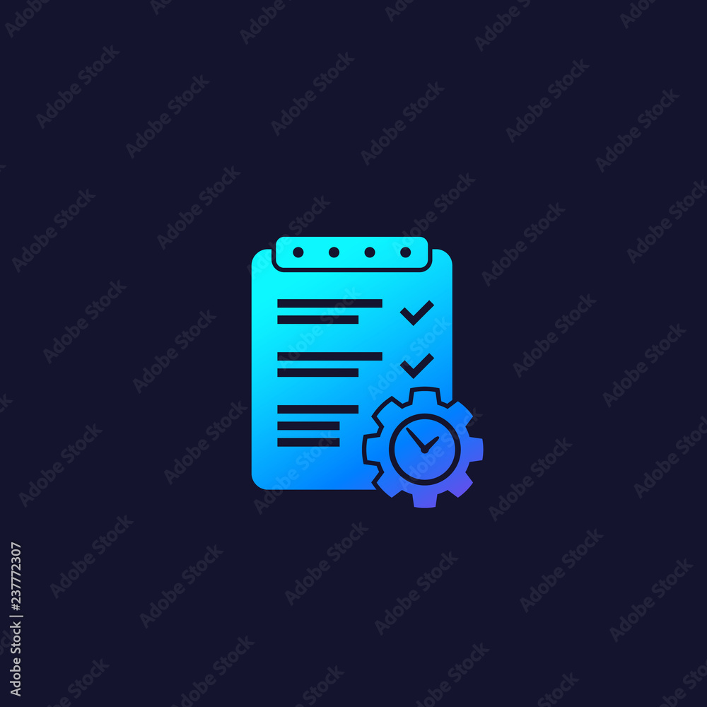 Project management vector icon Project management vector icon