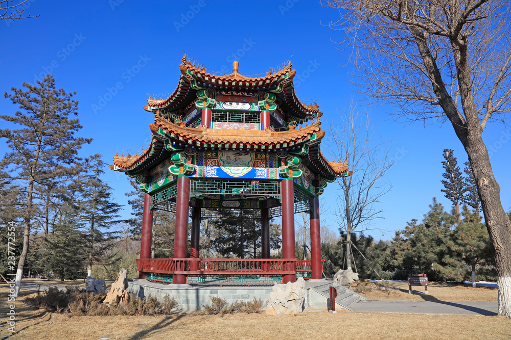 Chinese traditional architecture pavilion