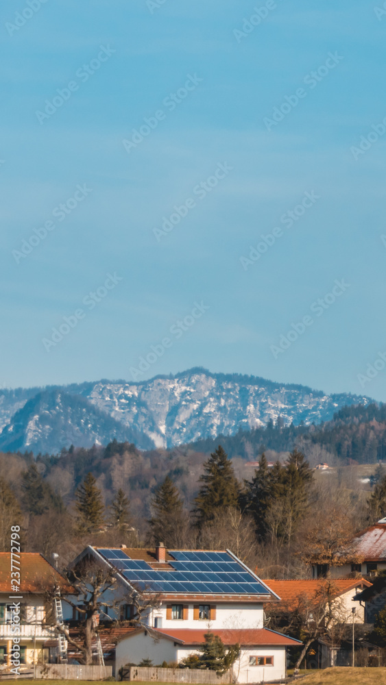 Smartphone HD wallpaper of beautiful alpine view at Ruhpolding - Bavaria - Germany