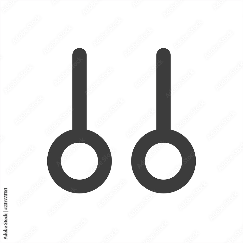 Rings icon vector. Rings icon vector.