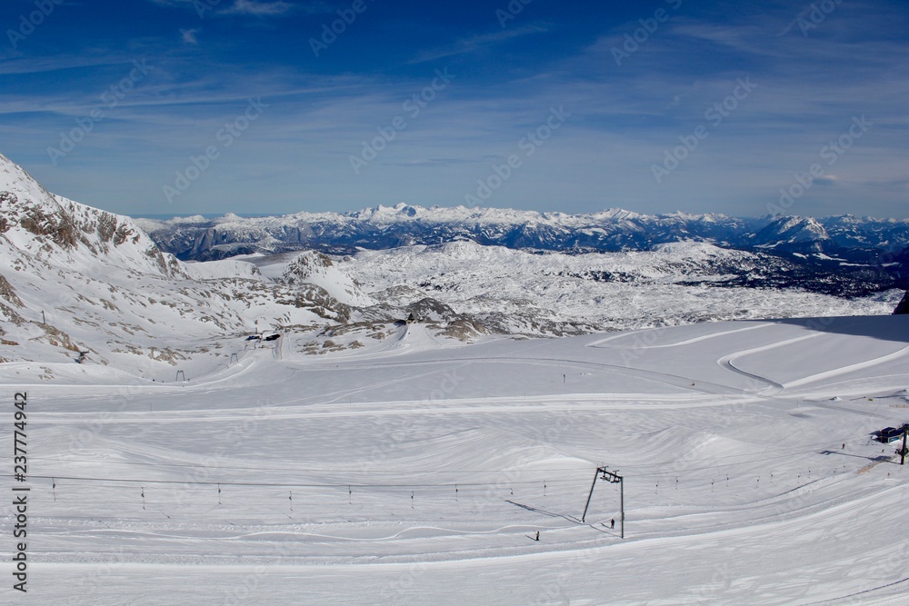 Skiing on the Dachstein Glacier, Austria