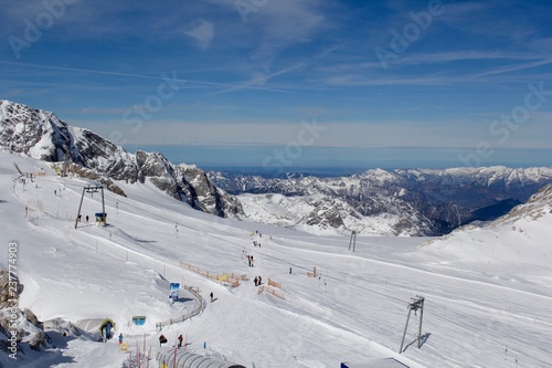 Skiing on the Dachstein Glacier, Austria