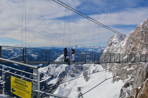 Suspension Bridge on the Dachstein Glacier, Austria