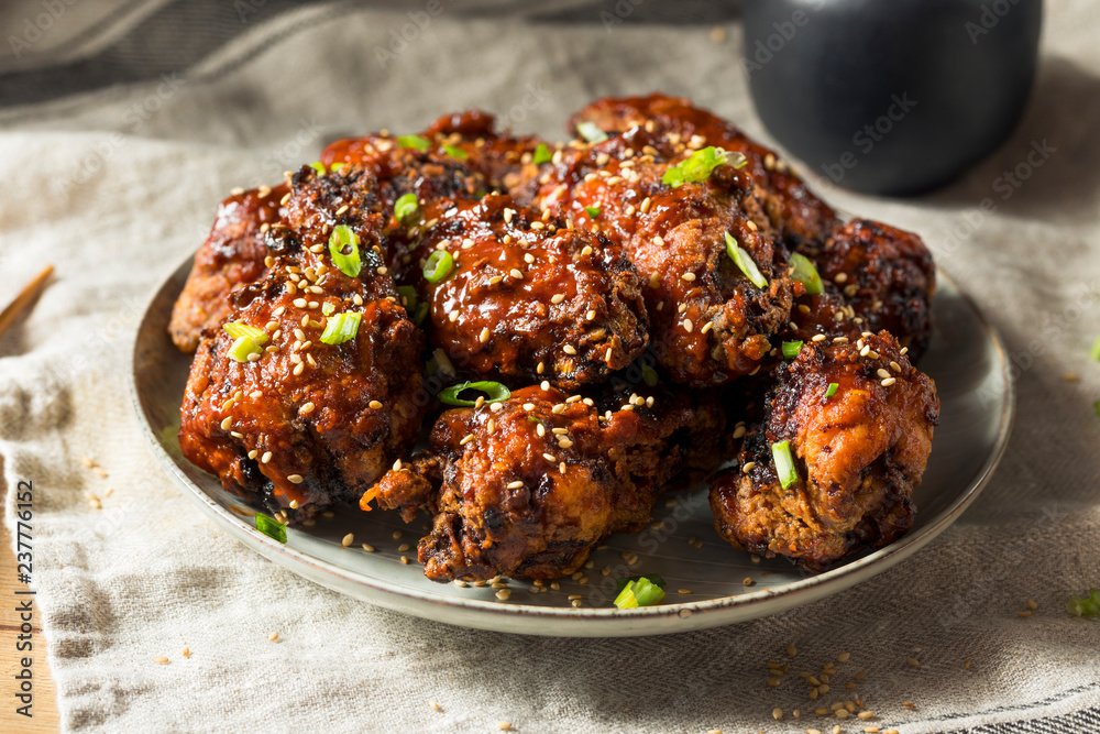 Homemade Spicy Korean Chicken Wings