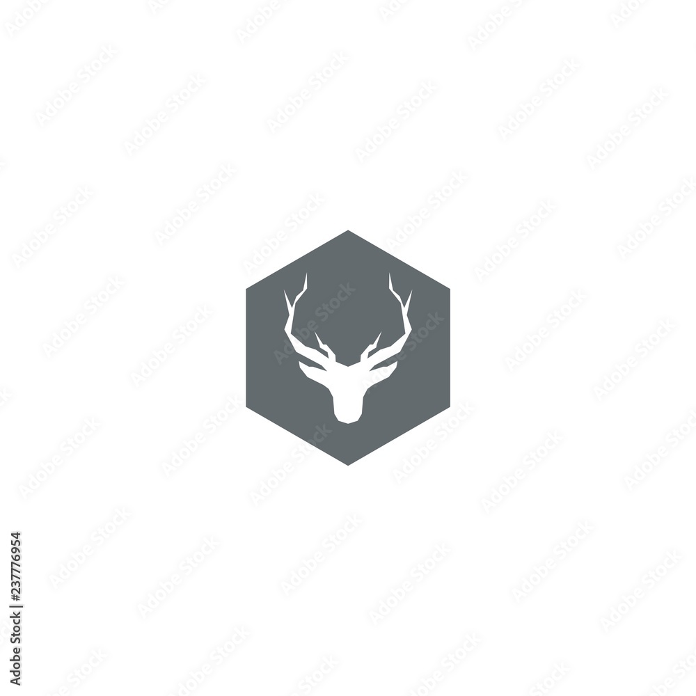 logo deer antlers abstract logo deer antlers abstract