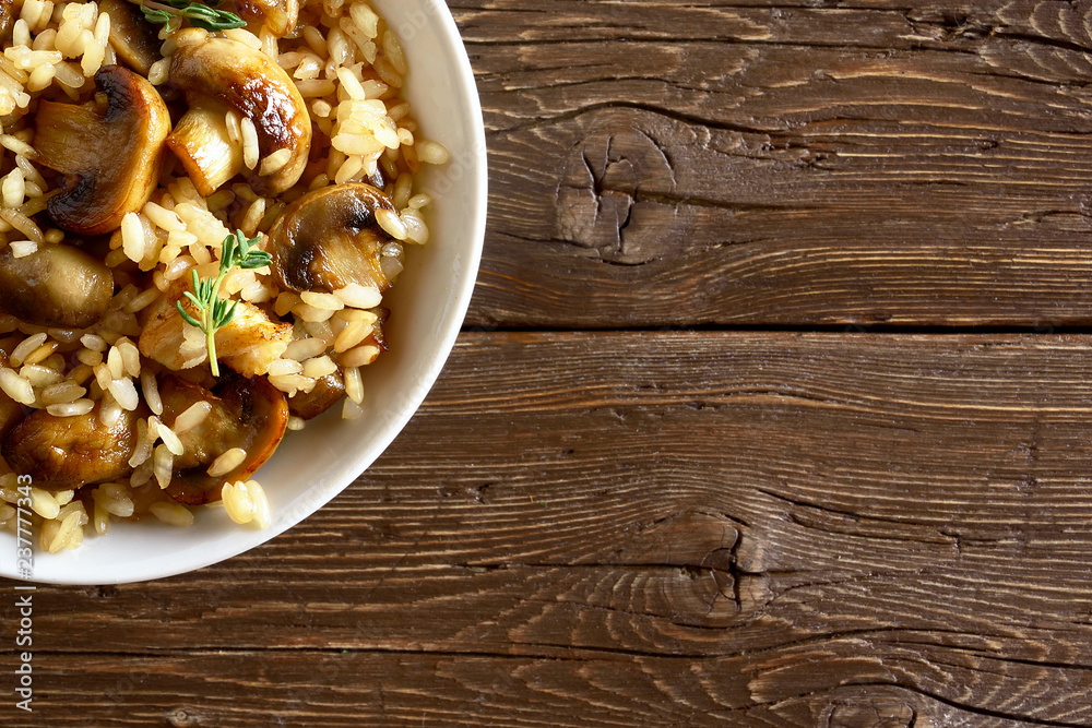 Risotto with mushrooms