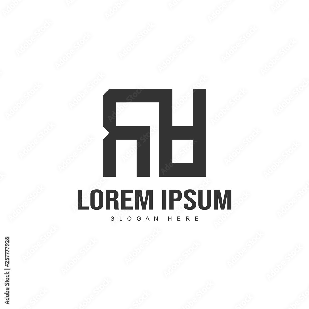 Initial letter logo template. Minimalist letter logo Initial letter logo template. Minimalist letter logo