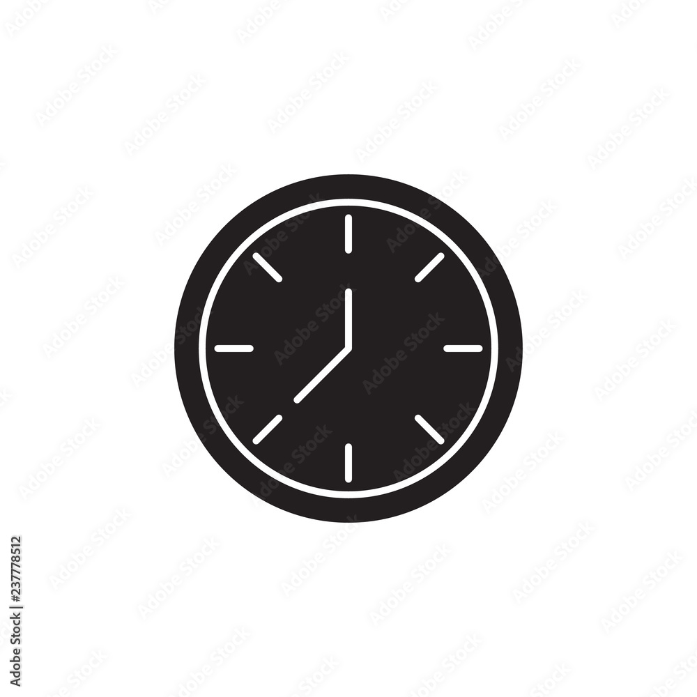 Clock icon. Signs and symbols icon can be used for web, logo, mobile app, UI, UX Clock icon. Signs and symbols icon can be used for web, logo, mobile app, UI, UX