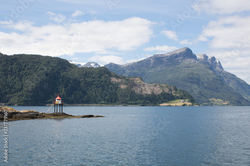 Leuchtturm Norwegen Fjord