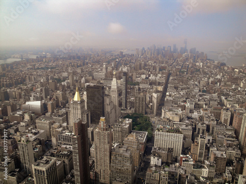 New York city with view from the Empire State Building 