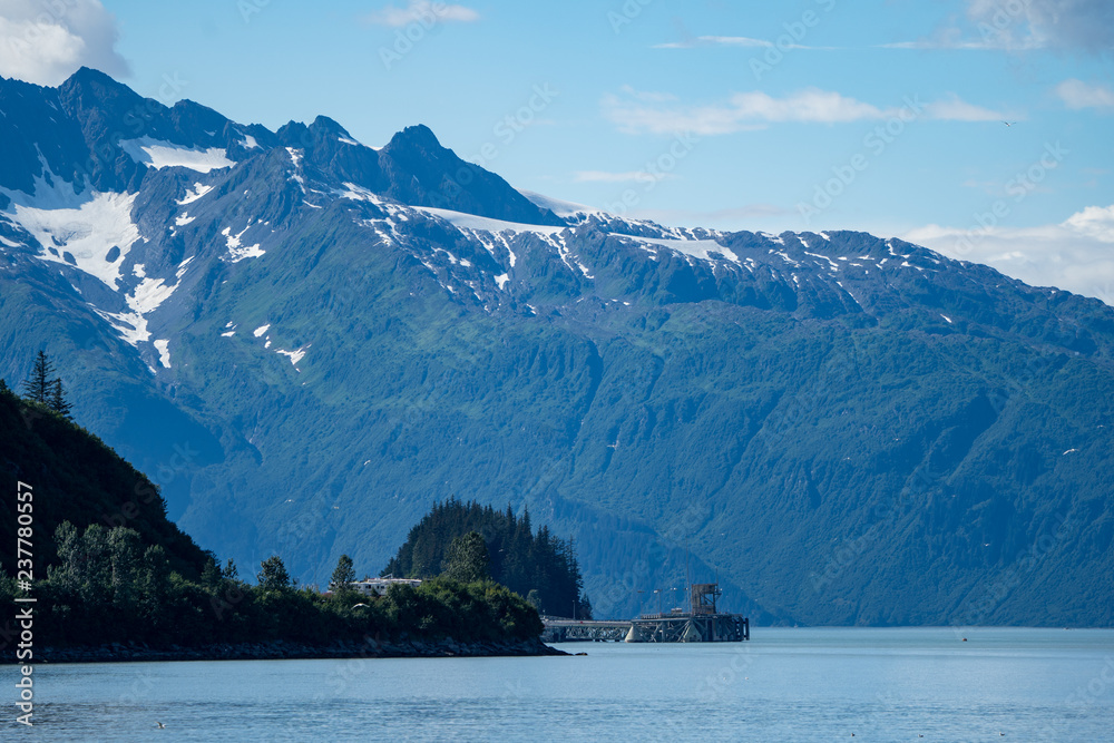 View of the Port of Valdez Alaska