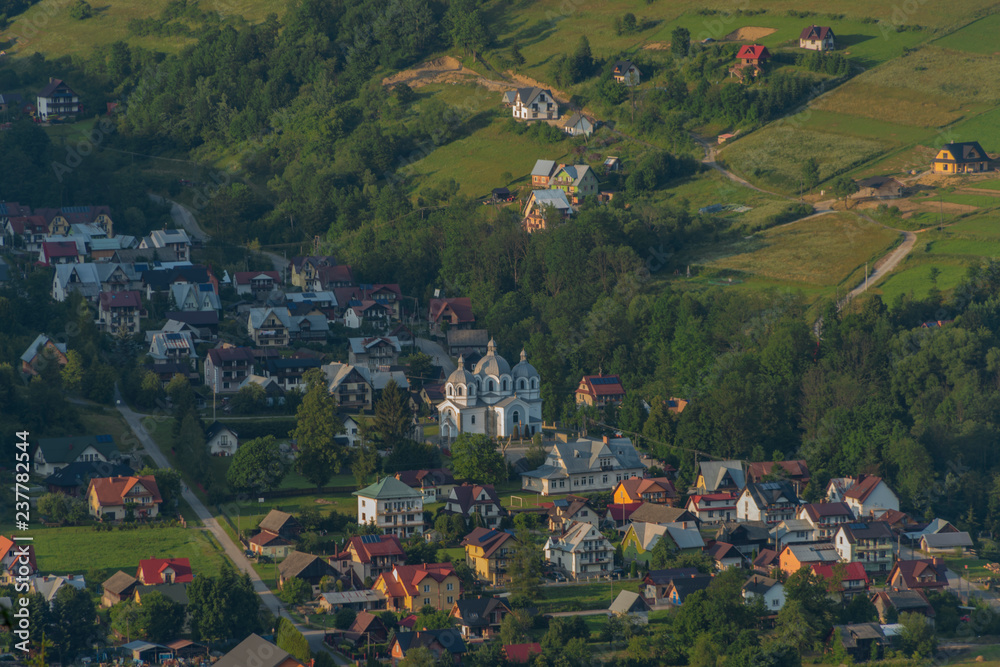 Fototapeta premium Szczawnica spa town in Poland in Pieniny national park