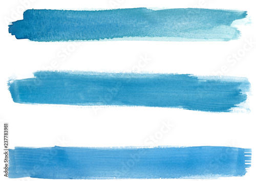 blue watercolor banners