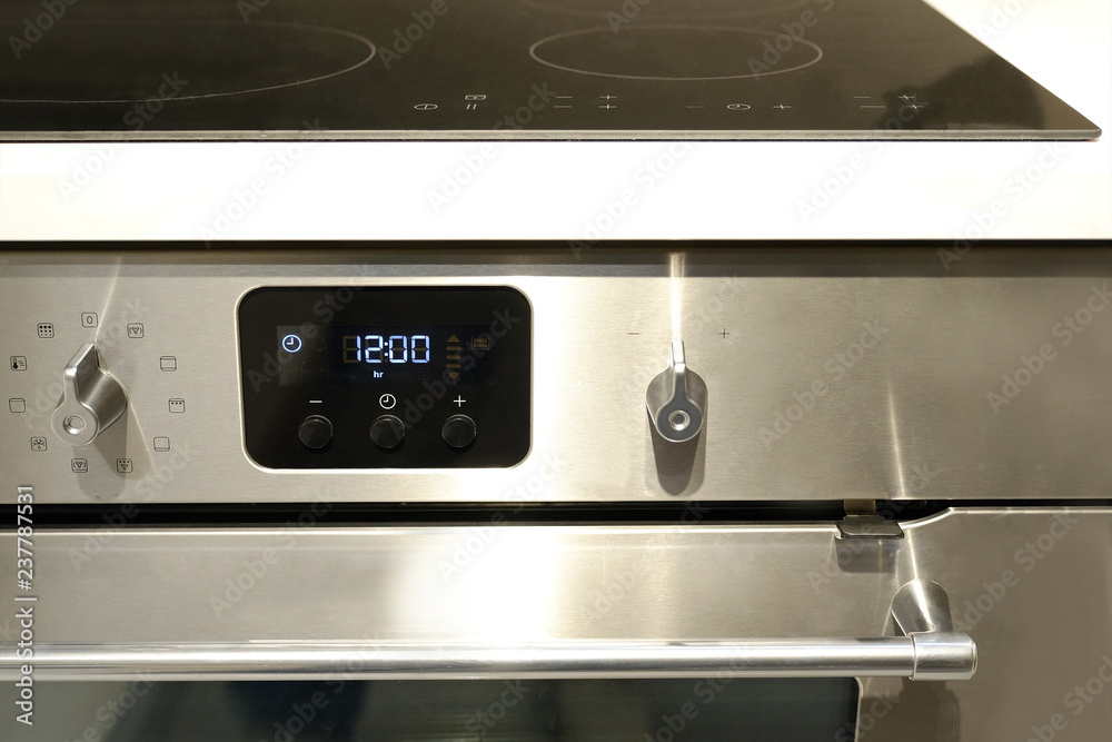 Knob control the position of modes for cooking in the oven. Close-up view from above. Knob control the position of modes for cooking in the oven. Close-up view from above.