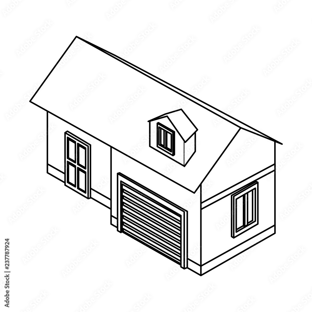 House real estate black and white House real estate black and white