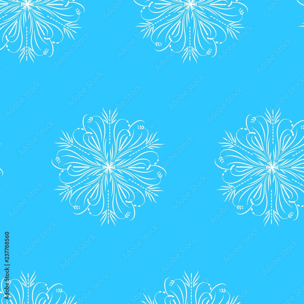 Vector seamless pattern with snowflakes. Winter background. Vector seamless pattern with snowflakes. Winter background.