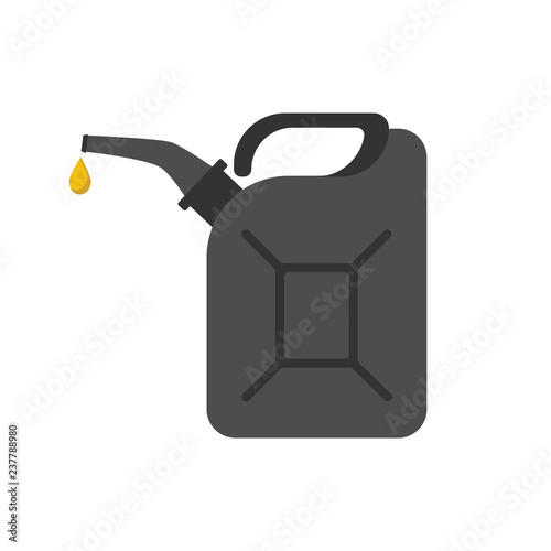 Icon fuel canister, Canister of gasoline. Vector illustration.
