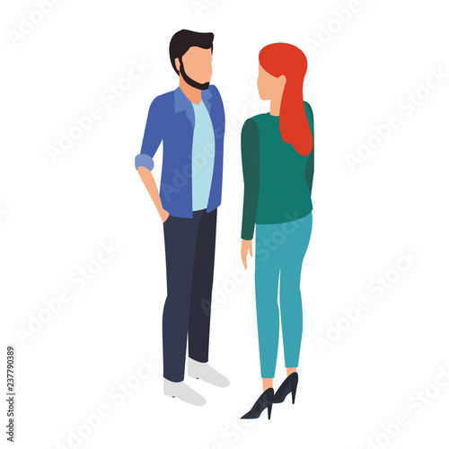 Wallpaper Mural Isometric people avatar Torontodigital.ca