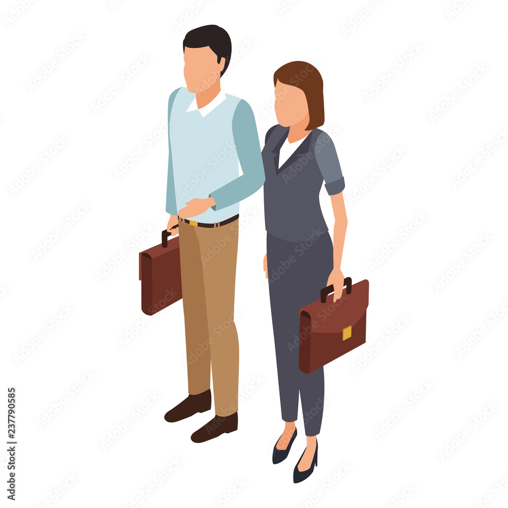 Business people isometric
