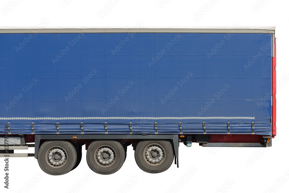 wagon trailer isolated on white background
