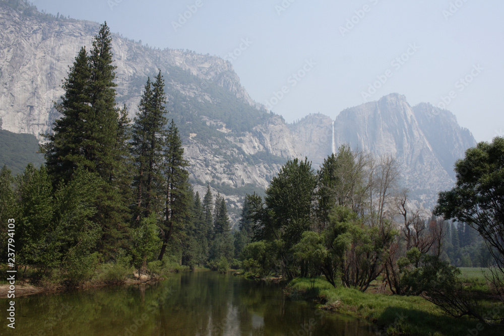 panorama of Yosemite Park