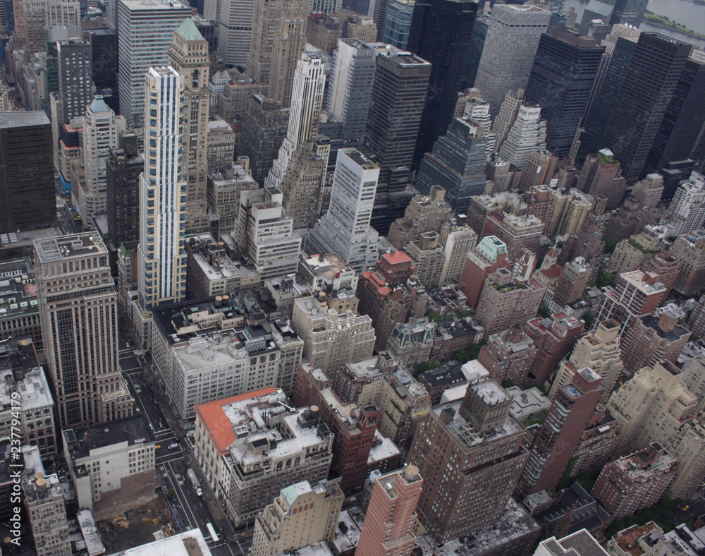 Fototapeta premium aerial view of New York