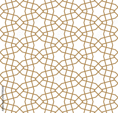 Seamless simple geometric pattern in thick lines.