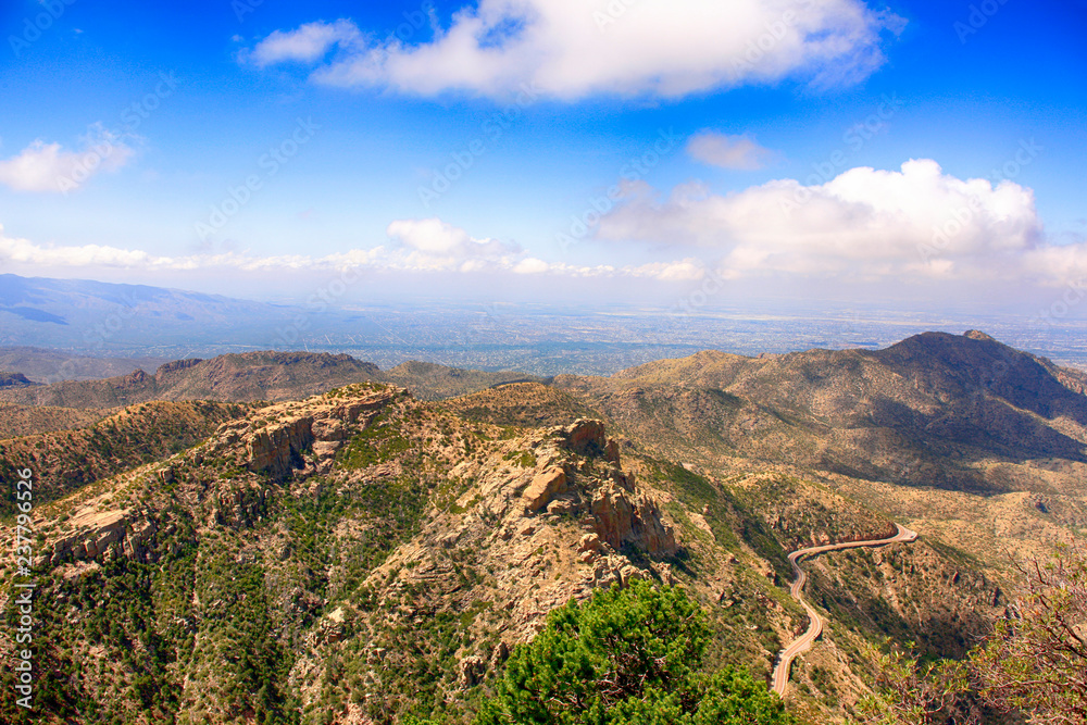 View from Windy Point on Mount Lemmon in Arizona