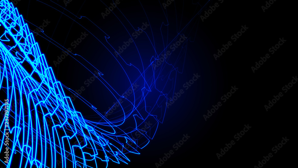 Abstract 3D big data visualization. Cybernetic machine, mechanism. Complexity and data flood of modern digital age. 3D rendering. Abstract 3D big data visualization. Cybernetic machine, mechanism. Complexity and data flood of modern digital age. 3D rendering.