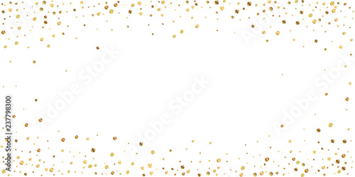 Sparse gold confetti luxury sparkling confetti. Sc