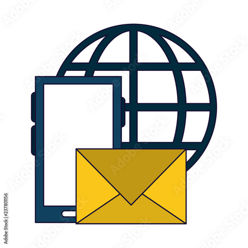 smartphone email sending with global sphere