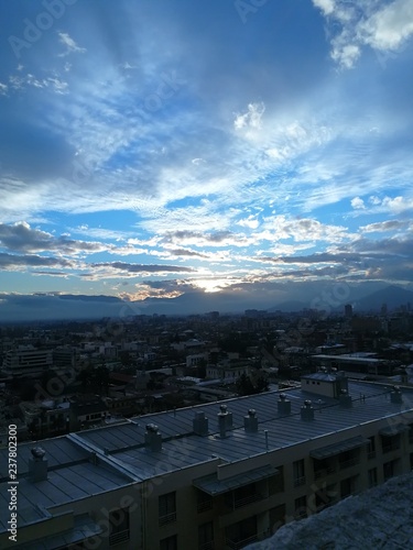 Atardecer, Santiago Centro