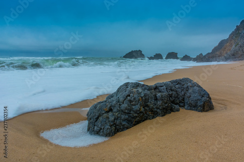 Beach on a Stormy Day