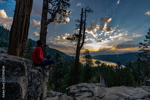 South Lake Tahoe sunset overlook 