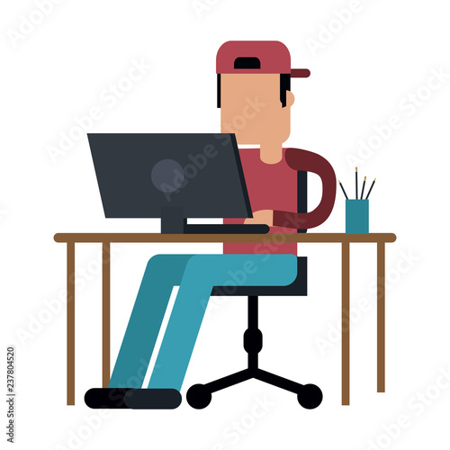 Working with computer avatar