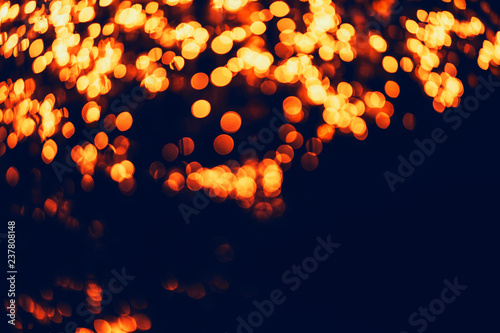 Beautiful defocused bokeh composition for background, vintage tone