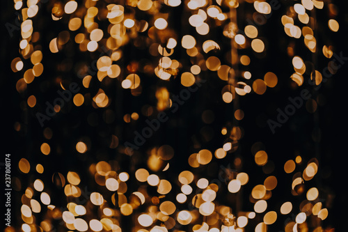 Beautiful defocused bokeh composition for background, vintage tone