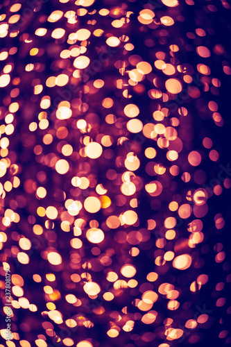 Beautiful defocused bokeh composition for background, vintage tone