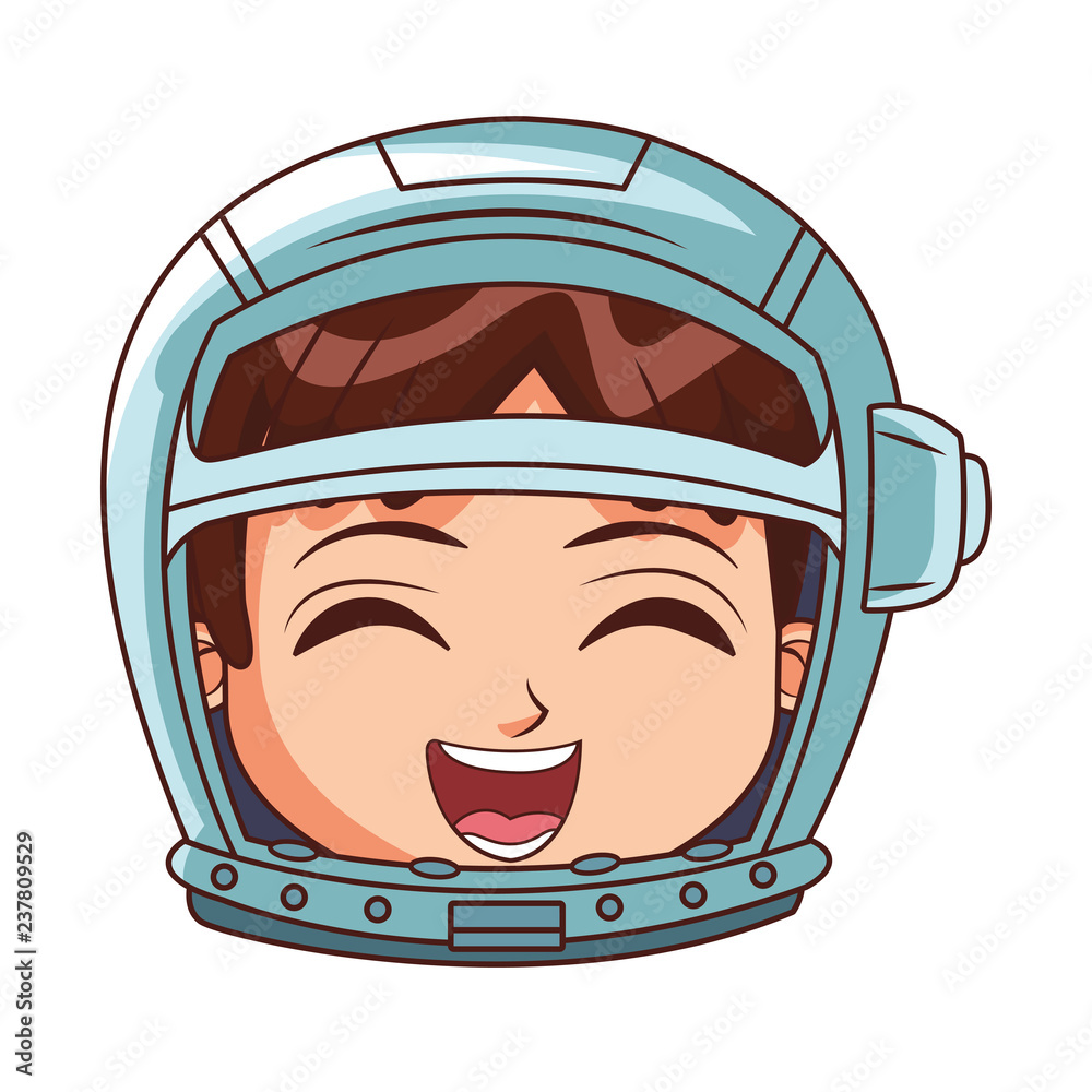 Astronaut boy face Astronaut boy face