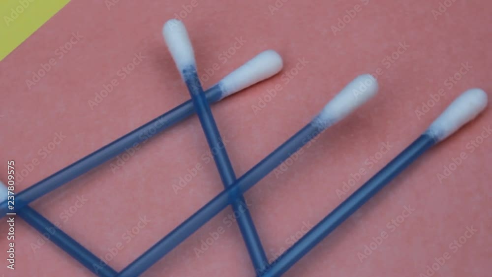 q tip cotton buds turn rotate spin background single use plastic q tip cotton buds turn rotate spin background single use plastic