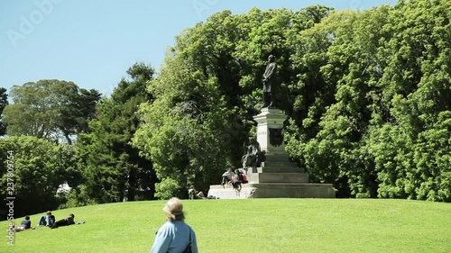 Wide, James Garfield statue in Golden Gate Park photo