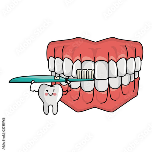 Dental care cartoons